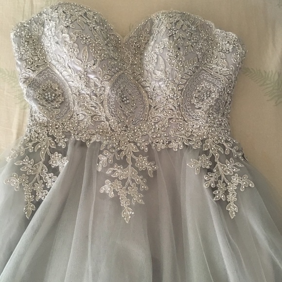 Let’s Dresses Grey Quinceanera Dama Dress Perfect For You Poshmark